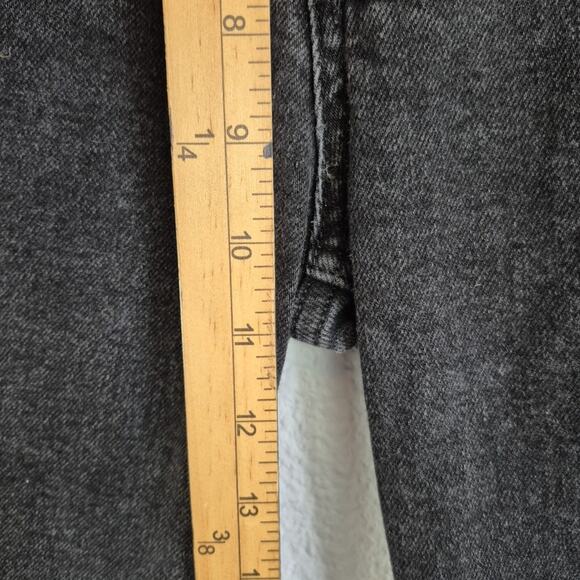 We The Free Jeans Womens 26 Black Distressed Mid Rise Button Fly Ladies Pants - Picture 4 of 16